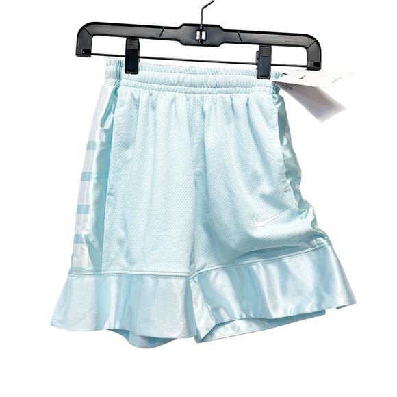 Nike Dri-Fit Elite 23 Big Kids' Basketball Shorts Light Blue Boys Size Small - Picture 1 of 5